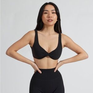 Buffbunny Black Twisted Sports Bra NWT
